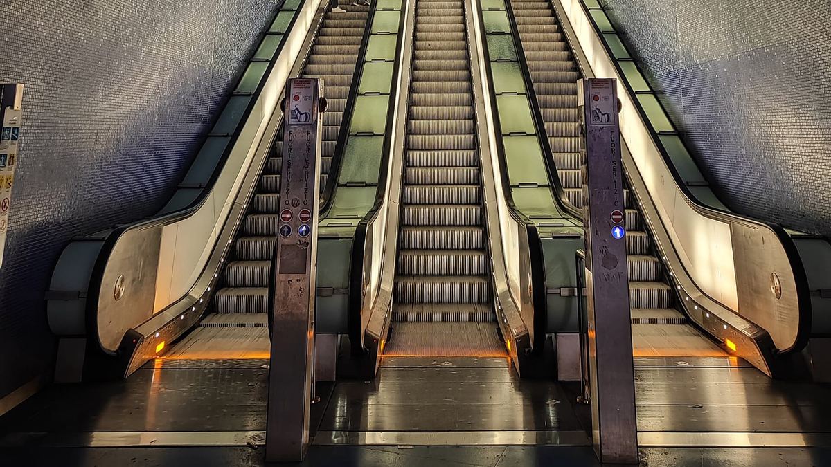 Toledo station on metro Linea 1, on the line up to Vomero