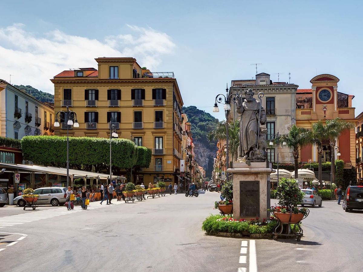 Piazza Tasso, el centro de Sorrento
